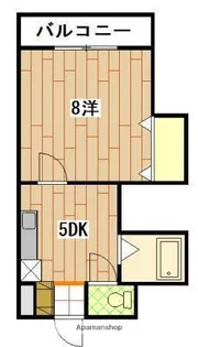 広島畳材6ビル【6階】の間取り