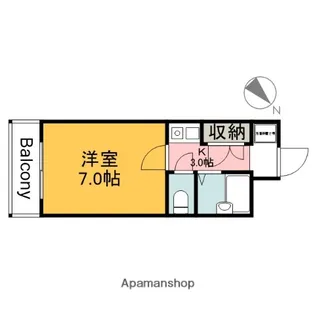 M’S LEA KOUGOMINAMI(ドミトリー庚午参番館)【1階】の間取り