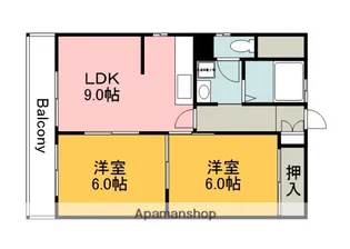 三筋マンション【203号室】の間取り