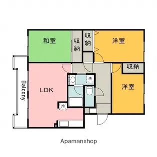 カサビアンカ海老園【1階】の間取り