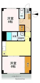 美笠マンション【4階】の間取り