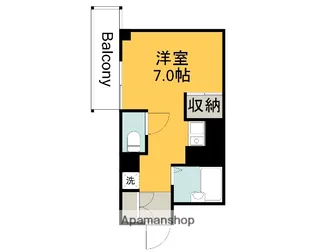 アクアコート廿日市【6階】の間取り