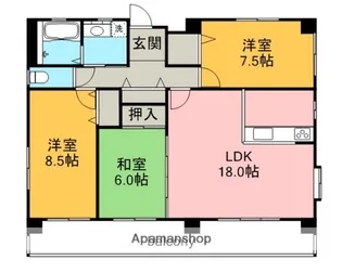 パークステージD【2階】の間取り