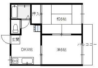 フォーブル隅の浜【2階】の間取り