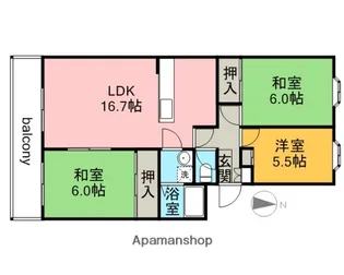 リーベンベルグM【1階】の間取り