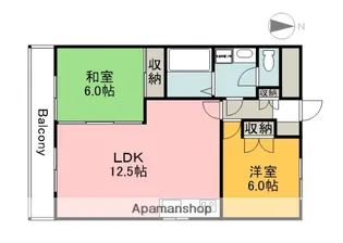 田川ビル【503号室】の間取り