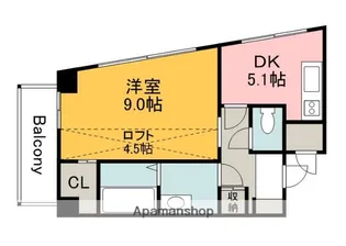 DOLCE廿日市【4階】の間取り