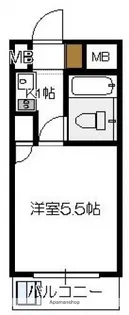 スタープラザ三筋【2階】の間取り