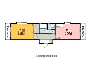 セジュール観音【3階】の間取り