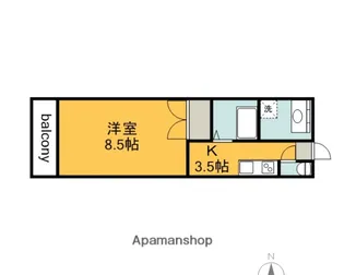 第3間下ビル【1階】の間取り