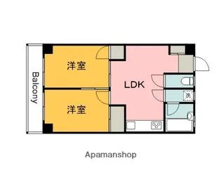 ブランドール ナルミ【4階】の間取り