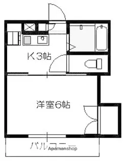 シングルピア五日市【5階】の間取り