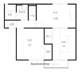 エーデルワイス【2階】の間取り