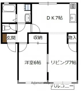 カンパーニュTN【1階】の間取り