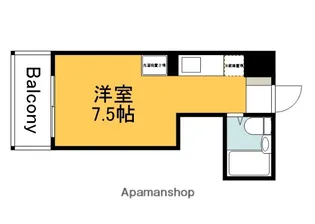 グロワール中広【302号室】の間取り
