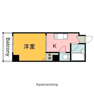 今田ビル楠木【5階】の間取り