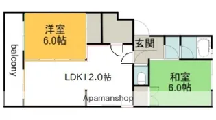 龍の口ハイツ【4階】の間取り
