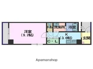 プレリジェール山手【1階】の間取り