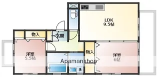 グランメールA棟【1階】の間取り