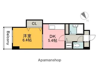 AZALEA中広【605号室】の間取り