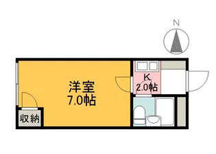 ドラゴン五日市【3階】の間取り