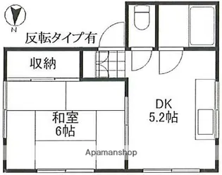 檜野皮ビル【2階】の間取り
