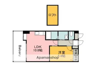 エスポアール庚午【10階】の間取り