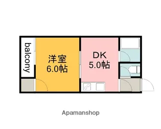 ライブオークサカモト【1階】の間取り