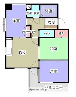 カザルスコート【3階】の間取り