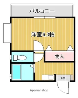 カーサクオーレ草津浜町【4階】の間取り