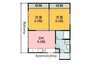 サンシャイン中央Ⅱ【4階】の間取り