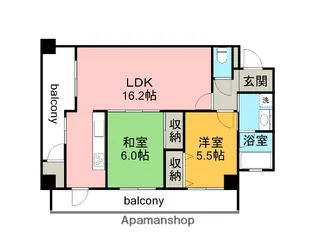 J’CITY高須弐番館【3階】の間取り