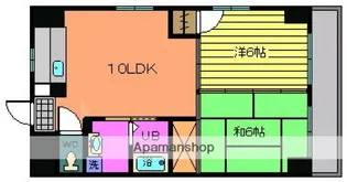 ルート大芝【10階】の間取り