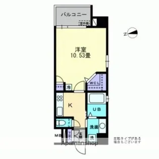 パークフラッツ土橋【4階】の間取り
