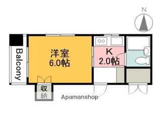 キャッツアイ本川【2階】の間取り
