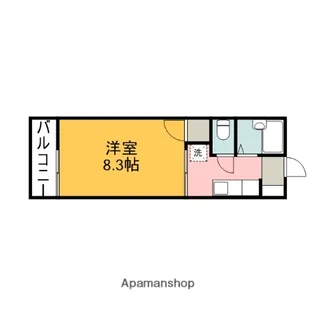 アーバンシティ山手B棟【2階】の間取り