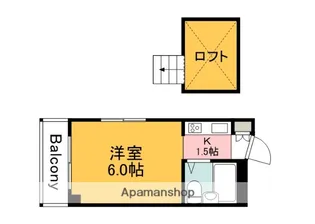 WHITE草津(旧RADIANCE草津)【304号室】の間取り