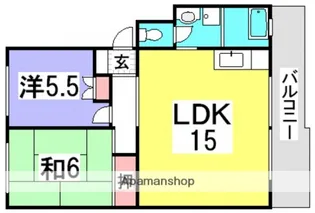 広島県広島市西区井口2丁目【マンション】の間取り