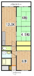 楠木ハイツ【5階】の間取り