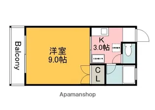 エンゼルタナカ【203号室】の間取り