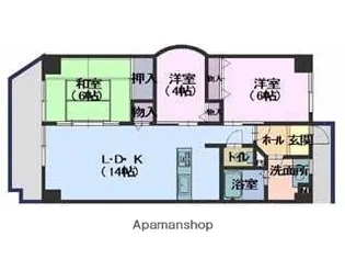 アーバンモール宮内【3階】の間取り