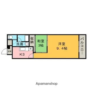 クレベール相原【1階】の間取り