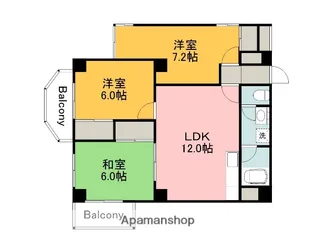第2古江グリーンハイツ【3階】の間取り
