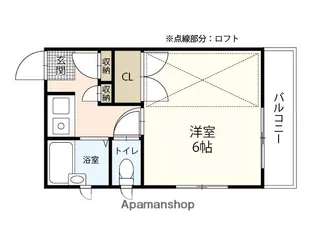シティーハイツ古江東町【2階】の間取り