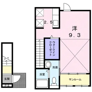 美都エルシティ【2階】の間取り