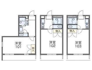 レオパレスエスペランサ【2階】の間取り