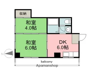 ハイム吉島【203号室】の間取り