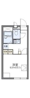 レオパレスサンモリッツ【204号室】の間取り