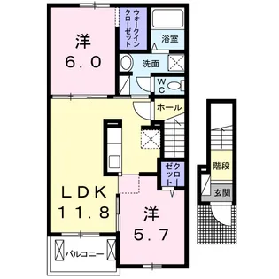 パルハーモニーⅠ【2階】の間取り