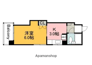スタープラザ横川【501号室】の間取り